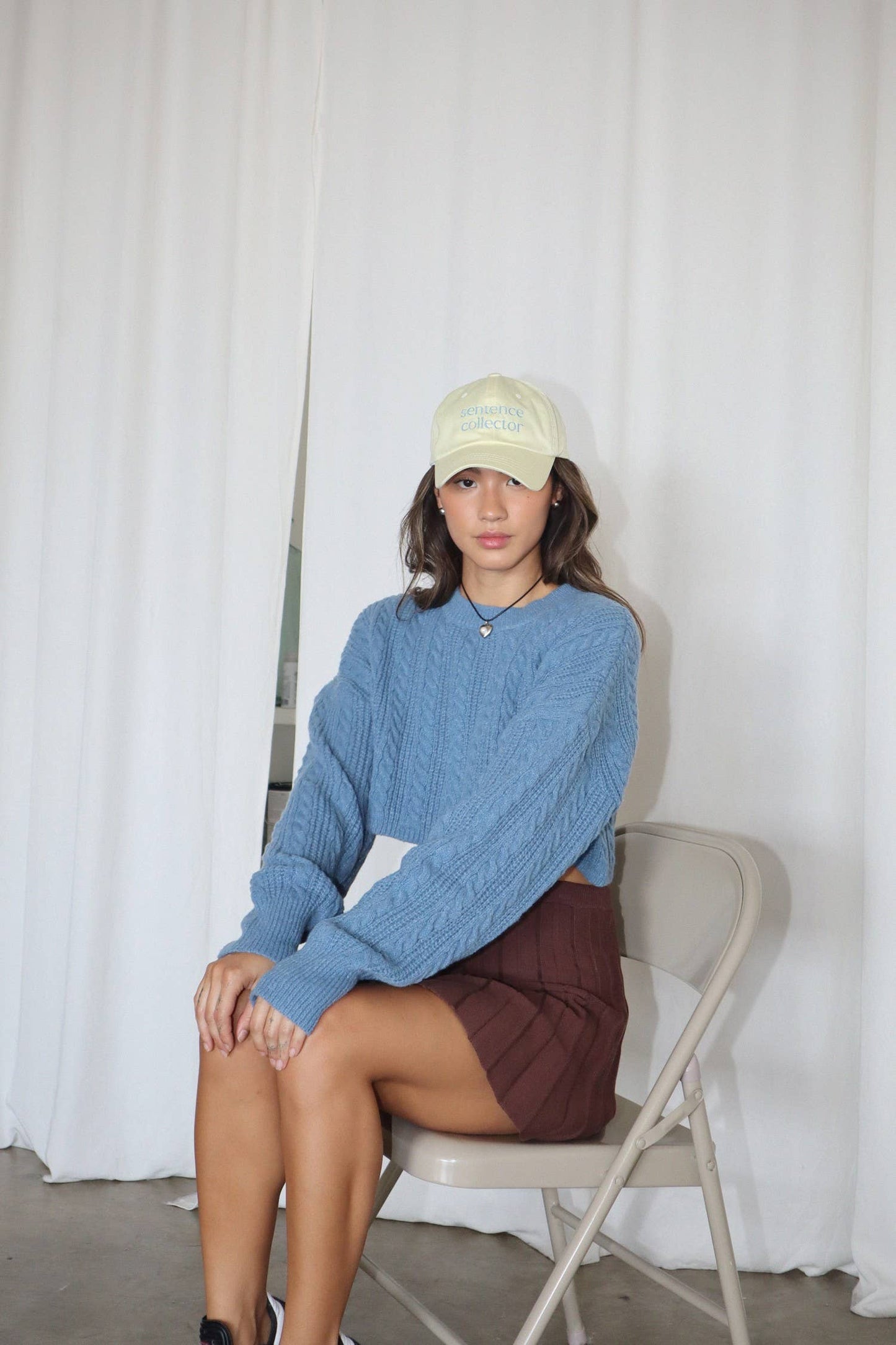 Blaire Pleated Sweater Skirt
