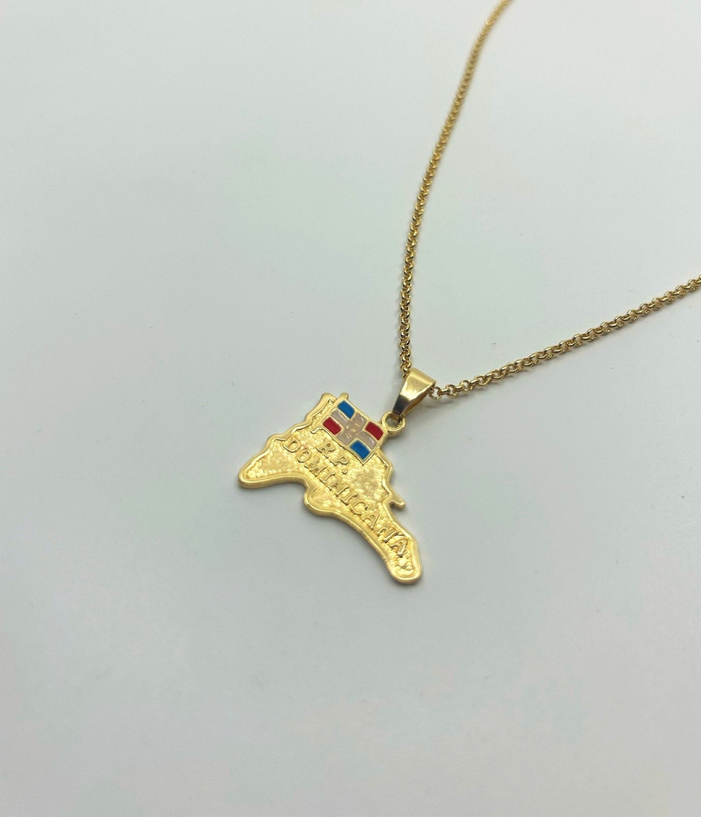 Dominican Republic Map Necklace
